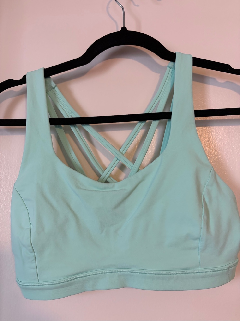 lululemon athletica Mint Green Strappy Back Sports Bra